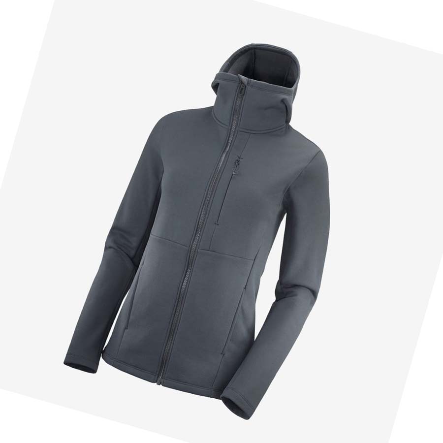 Salomon ESSENTIAL XWARM Kadın Kapüşonlu Sweatshirt Siyah | TR 2504UZG